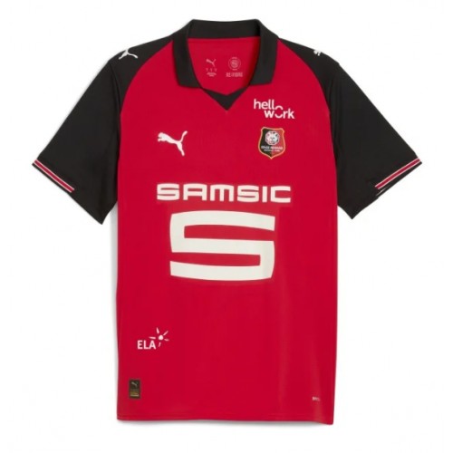 Lacne Muži Futbalové dres Stade Rennais Ludovic Blas #10 2025-26 Krátky Rukáv - Domáci